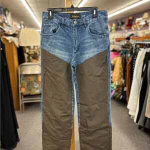 Cabela's mens 30x32 blue w/ brown jeans
